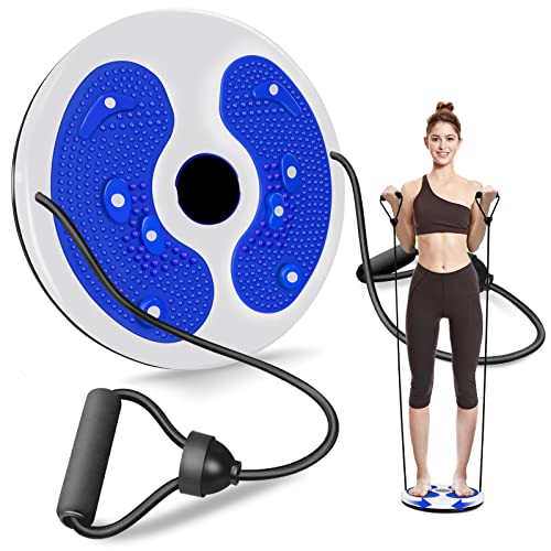 MAIKEHIGH Twist Cintura Torsión Disc, Fitness Disco Torsión Con correa de Mano Multifuncional Masaje Suela para pies Disco Cintura Giratorio Para Ejercicios de Cadera y Cintura