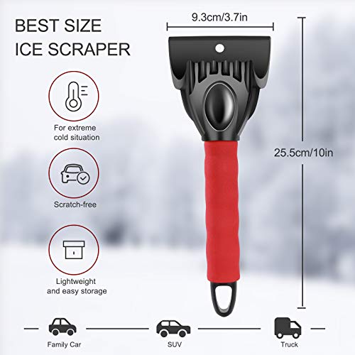 MaoXinTek Rascadores de Hielo, Parabrisas de Coche Pala de Nieve Portátil Herramienta de Eliminación Escarcha del Parabrisas Y Ventanillas para Coche Camionetas, 2 Pack