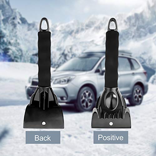 MaoXinTek Rascadores de Hielo, Parabrisas de Coche Pala de Nieve Portátil Herramienta de Eliminación Escarcha del Parabrisas Y Ventanillas para Coche Camionetas, 2 Pack