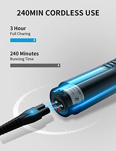 Maquina Cortar Pelo Profesional Maquina Cortar Pelo Motor Silencioso Cuchillas CeráMicas De Titanio Autoafilables Largo Maquina Cortar Pelo Hombre BateríA 2000Mah Sin Cable Set Para Familias