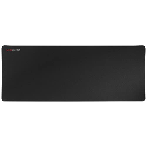 MARSGAMING MMPXL Negro, Alfombrilla Gaming XL, Doble capa Nanotejido y Goma Natural, 800x300x4mm