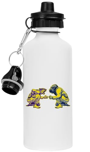 Martial Arts - Way Of Life #1 - Tiger Vs Gorilla - Botella De Bebida Blanca Frasco De Agua De Acero Inoxidable