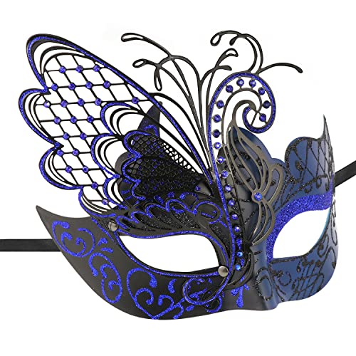 Máscara de mariposa para parejas, máscara veneciana de Halloween, fiesta de noche, baile de graduación, accesorio para disfraces de bar