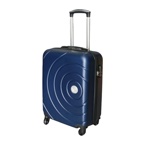 Max Star Maleta de Cabina 55x40x20cm, Rígida, Ruedas Gitarorias 360º, Ligera, Impermeable, Seguridad Numérica, Maleta de Viaje, Resistente, Equipaje de Mano (Azul)