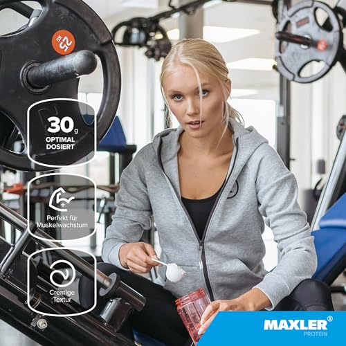 Maxler Polvo de proteína 100% aislada – Aislados de suero de sabor natural de pasto – Proteína de suero aislado bajo en azúcar y delicioso honestamente – Fresa – 300 g