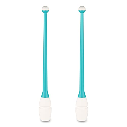 Mazas Engarzables de Tecnocaucho Indigo 36 cm (Turquesa-Blanco)