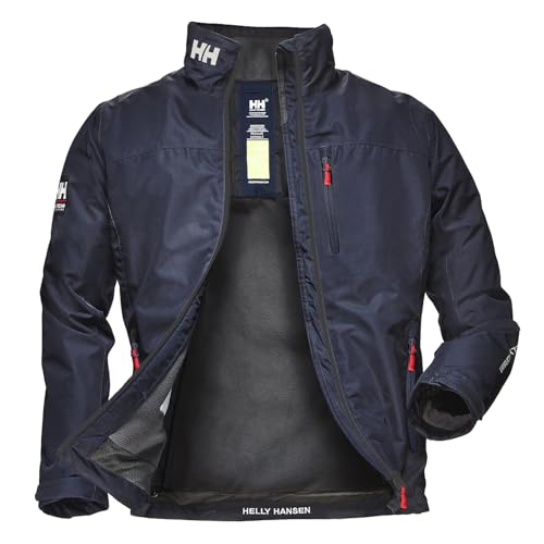 Mens Helly Hansen Crew Midlayer Jacket, Azul marino, M