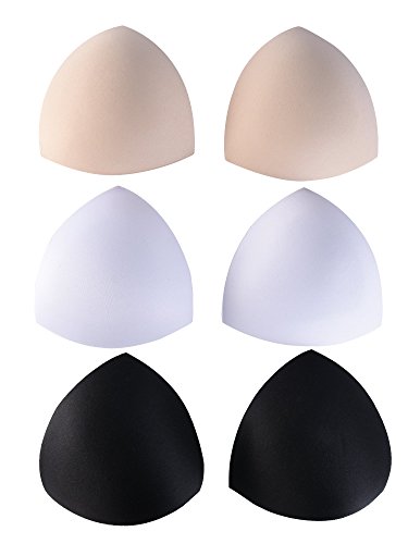MenYiYDS- Sujetador extraíble Inserte cómodos cómodos Tazas deportivas Sujetador de mujer Inserto para bikini Top Bañador, 3 colores