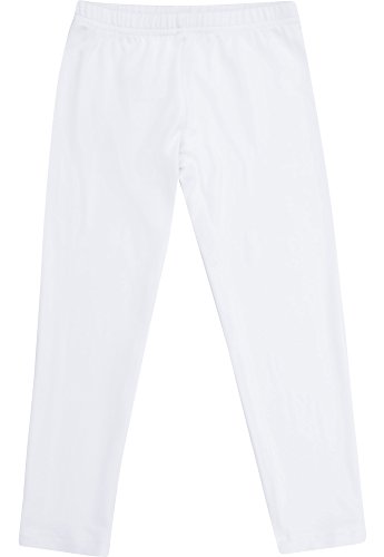 Merry Style Leggins Mallas Pantalones Largos Ropa Deportiva Niña MS10-130 (Blanco, 158 cm)