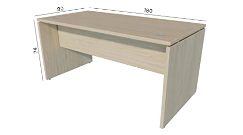 Mesa de Oficina. Euro 2000. Color Haya. 180x80 cm
