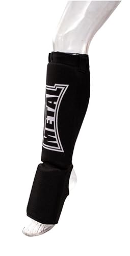 METAL BOXE MB153 - Espinilleras de Artes Marciales, Color Azul, Talla 2XS