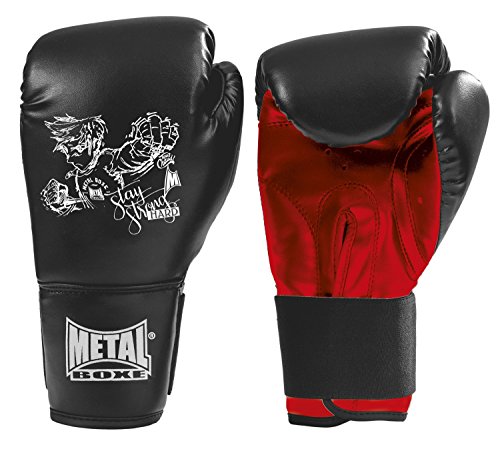 METAL BOXE Pb100 - Guantes para niño, Niño, Color Negro, tamaño Taille 6 oz