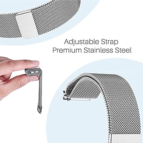 Mi-Case Correa milanesa de Metal magnética Compatible con Xiaomi Mi Watch Lite/Redmi Watch, Correas de Malla de Acero Inoxidable magnéticas de Repuesto para Xiaomi Mi Watch Lite/Redmi Watch-Oro rosa