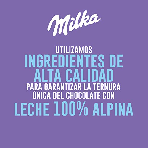 Milka Cake & Choc Bizcocho con Pepitas de Chocolate con Leche de los Alpes y Relleno de Chocolate Formato Familiar 350g