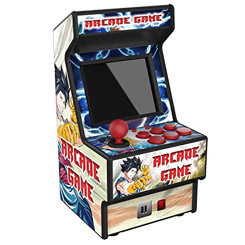 Mini máquina de Juegos Arcade de 2.8 ”RHAC06 156 Juegos portátiles clásicos El Mejor Juguete electrónico para niños y Adultos con Pantalla Colorida y batería Recargable