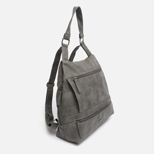 MISAKO Nili mochila antirrobo - Mochila antirrobo - Bolso mochila de mujer casual pequeña y espaciosa Nili Gris 29 X 32 X 10 cm