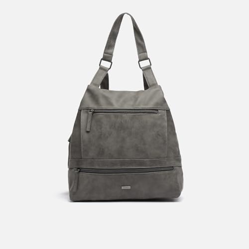 MISAKO Nili mochila antirrobo - Mochila antirrobo - Bolso mochila de mujer casual pequeña y espaciosa Nili Gris 29 X 32 X 10 cm