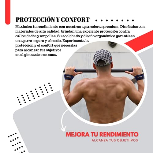 MISSOULO FITNESS Straps Gym. Correas de Levantamiento de Pesas de Neopreno para Gimnasio, Powerlifting y Crossfit. Agarres Ideales para Levantamiento de Mancuernas, Barras y Entrenamientos de Fuerza.