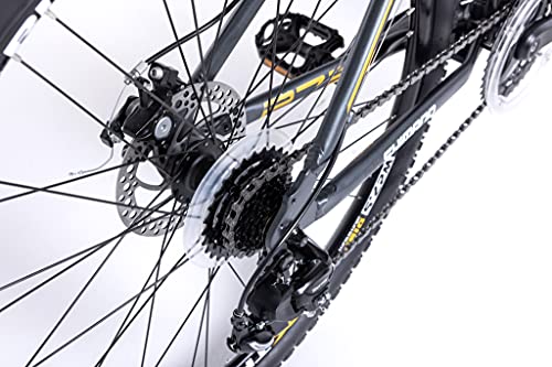 Moma Bikes Bicicleta Montaña GTT5.0 27,5", Aluminio, SHIMANO 24v, Doble Freno Disco, Suspensión Delantera (Varias Tallas)