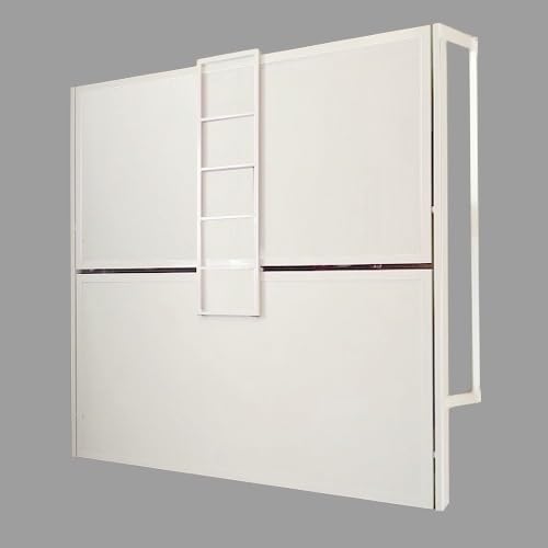 Monarka Litera abatible Horizontal, Edición Modelo Klipp. (90x180 cm, Todo en Blanco)