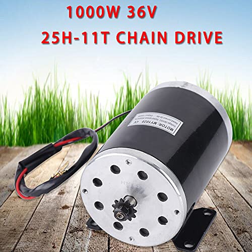 Motor eléctrico de CC de 1000 W, patinete eléctrico Quad Go-Kart, 36 V, 3000 rpm, accionamiento por cadena 25H-11T, tipo MY1020