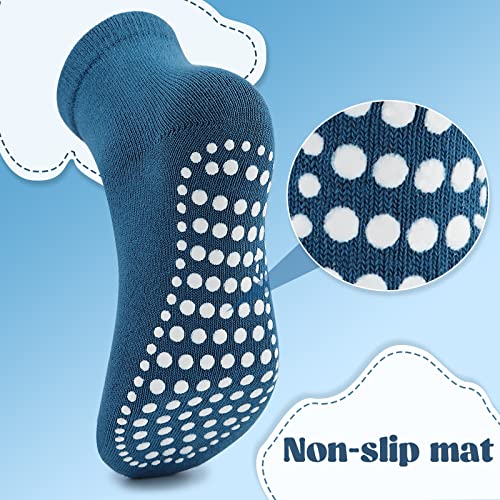 Mowenti Calcetines Antideslizantes Niño Niña 4-7 Años Calcetines Tobilleros Bebe 6 Pares Infante Niños Niñas Bebé Recién Nacido Invierno Color_3