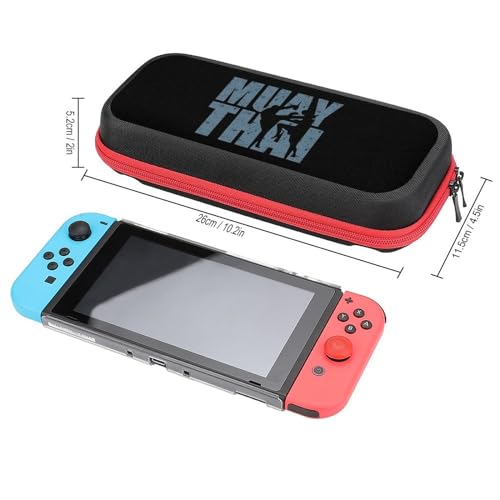 Muay Thai Box Fashion Compatible con Switch Case Travel Protective Hard Shell Bolsa de transporte con 20 cartuchos de juego