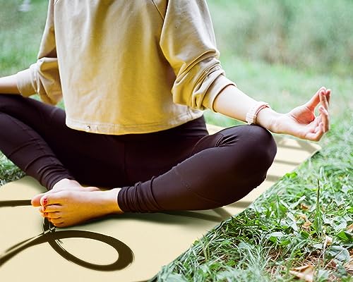 mubusi Esterilla Yoga Rollo de Canela Rosa 60x183 cm - Esterilla Fitness Gruesa 8 mm - Esterilla Deporte para Gimnasio en Casa - Colchoneta Gimnasia para Ejercicio en Casa - Yoga Mat Gym