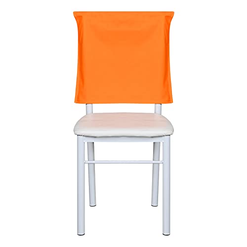Muka Fundas para respaldo de silla escolar, bolsillos dobles de almacenamiento para respaldo de silla, bolsillos para silla de aula, color naranja