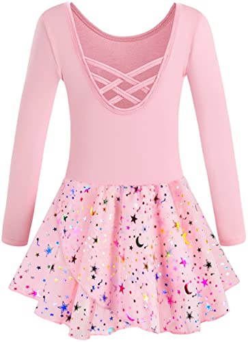 Mulnall Ballet de Niñas Leotards Gimnasia Tutú Vestidos de Danza para Niña Maillot de Danza Ropa de Ballet（EU40421-08-XL）