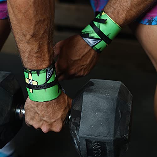 Muñequeras BANBROKEN (1 PAR) Estabilidad en muñecas para Fitness, Gimnasio, Crossfit, Calistenia, Halterofilia, Pesas - Hombre, Mujer -Talla Única (2unds)… (Universe)
