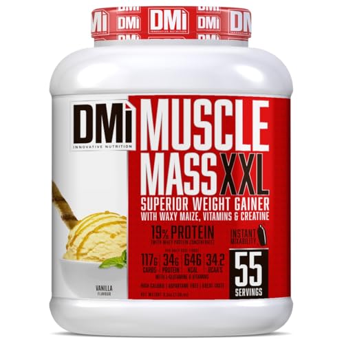 MUSCLE MASS XXL - SUPERIOR WEIGHT GAINER (Vanilla, 3.3 Kg (7.26 Lbs))