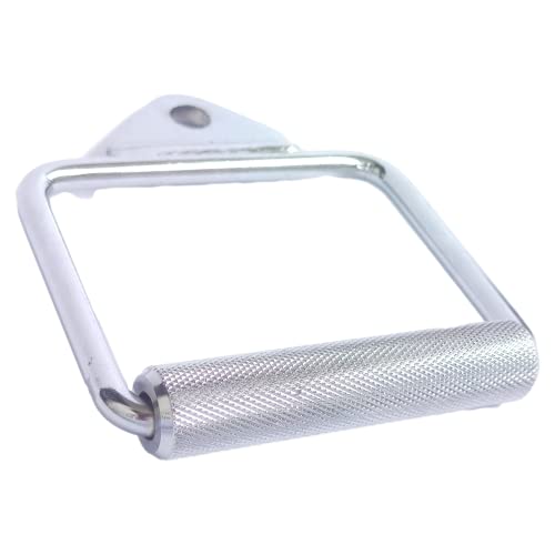 MuscleForge® Barra de Entrenamiento para poleas, para máquinas de Cable - Mango Cromado para musculación y Fitness