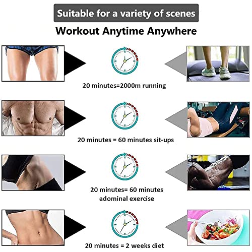 Muscular Abdominales - EMS Abdominales Cinturón,Electroestimulador Muscular Abdominales,Masajeador Eléctrico,Masajeador Eléctrico,Muscular Masajeador Eléctrico Cinturón Abdomen/Brazo/Piernas/Glúteos