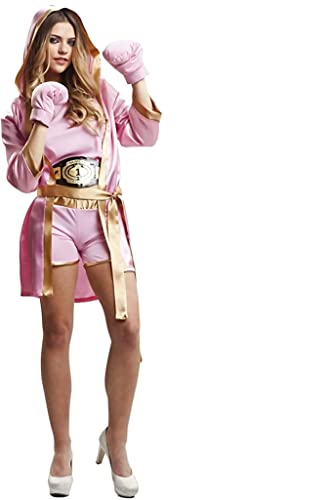 My Other Me Disfraz de boxeadora rosa mujer adulto talla M-L