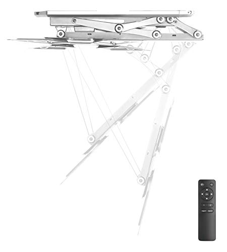 My Wall HL40MWL - Soporte de Techo motorizado con Mando a Distancia para TV y Pantalla Plana de 23-55 Pulgadas (58 cm - 140 cm), VESA, Color Blanco