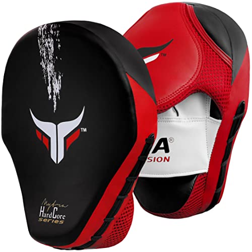 Mytra Fusion Curved Manoplas Boxeo MMA Muay Thai Almohadillas Boxeo para Entrenamiento de kárate, puñetazos, Kickboxing y Artes Marciales
