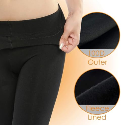Nakloe - 2 Packs - 600 DEN - Leggins termicos Mujer Invierno - Leggins termicos Mujer - Mallas termicas Mujer Invierno - Leotardo Mujer - Uso Interior