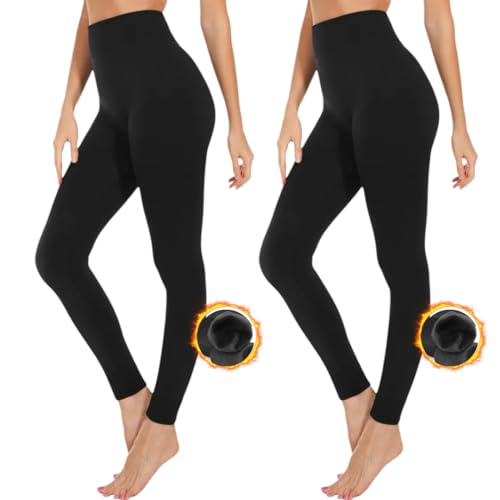 Nakloe - 2 Packs - 600 DEN - Leggins termicos Mujer Invierno - Leggins termicos Mujer - Mallas termicas Mujer Invierno - Leotardo Mujer - Uso Interior