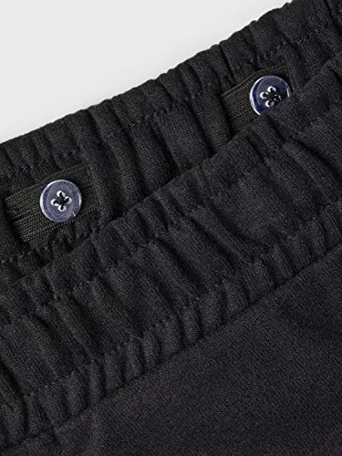 NAME IT Nlmfento-Pantalones Cortos, Negro, 146 cm para Niños