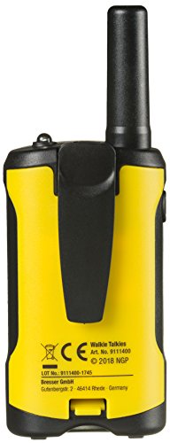 National Geographic PMR-Walkie Talkie - Radio con Alcance de hasta 6 km, Pantalla LCD, Linterna, función VOX, 8 Canales, 10 Tonos de Timbre, conexión para Auriculares, Libre de Licencia
