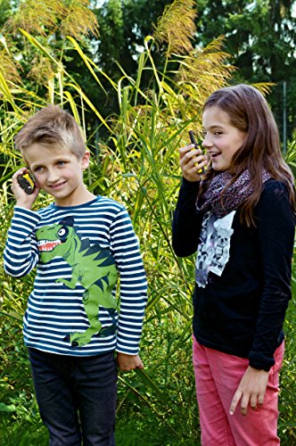 National Geographic PMR-Walkie Talkie - Radio con Alcance de hasta 6 km, Pantalla LCD, Linterna, función VOX, 8 Canales, 10 Tonos de Timbre, conexión para Auriculares, Libre de Licencia