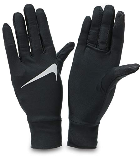 Nike 9331/67 Guantes para Hombre, tecnología Lightweight, 082, Negro/Plateado, Talla M
