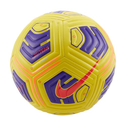 NIKE Academy, Balón Unisex Adulto, Amarillo/violeta/brillante, 5