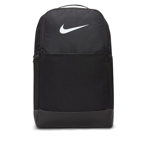 NIKE Brsla, Sports Backpack Unisex Adulto, Black/black/white, Talla Única