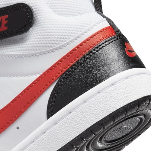 Nike Court Borough Mid 2, Zapatillas de Gimnasia, White/University Red-Black, 39 EU