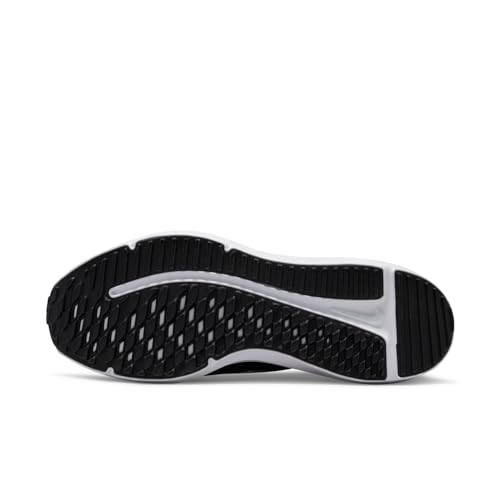 NIKE Downshifter 12, Zapatillas Mujer, Black White Smoke Grey Pure Platinum, 38 EU