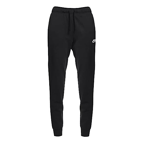 NIKE DQ5191-010 W NSW Club FLC MR Pant STD Pants Mujer Black/White Tamaño S