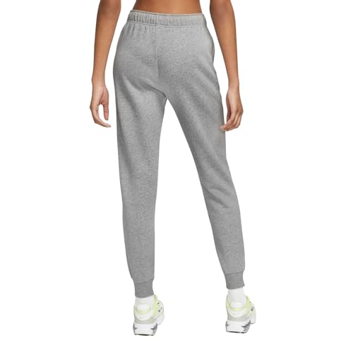 NIKE DQ5191-063 W NSW Club FLC MR Pant STD Pants Mujer DK Grey Heather/White Tamaño S