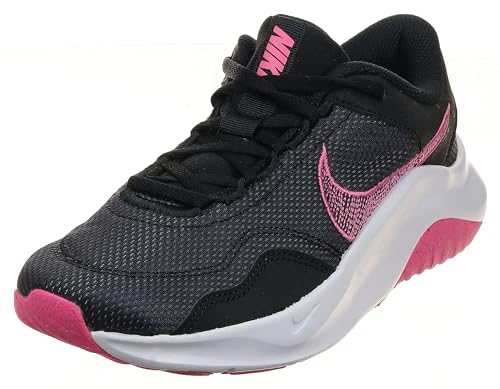NIKE Legend Essential 3, Sneaker Mujer, Black/Pinksicle-Particle Grey, 38 EU